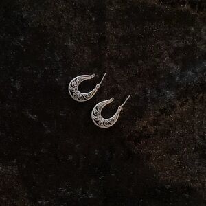 Elegant Silver Hoop Earrings